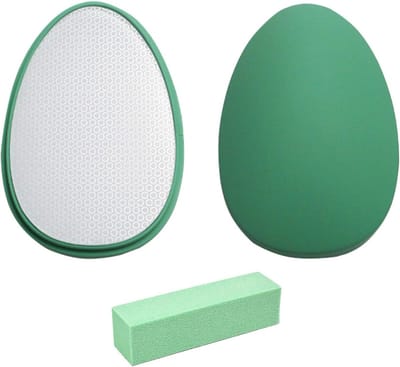 Voetvijl - Eeltverwijderaar - Voeten Verzorgen - Nano Glas - 2 Delig - Grijs