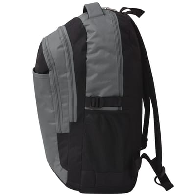 vidaXL - Rugzak - voor - school - 40 - L - zwart - en - grijs