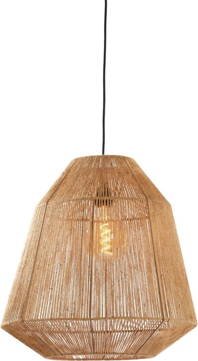 Light & Living Hanglamp Malva - Jute - Ø50cm - Botanisch - Hanglampen Eetkamer, Slaapkamer, Woonkamer