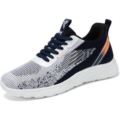 Sportschoenen Lente Ademend Vliegend Geweven Casual Schoenen Trendy Mode Studenten Reisschoenen 44 black