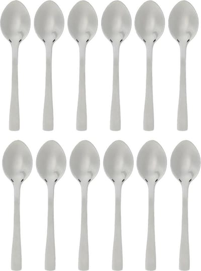 Secret de Gourmet Koffielepels/theelepels - 18 stuks - RVS - 9,5 cm