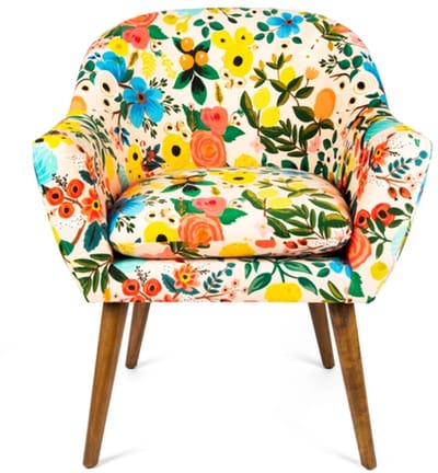 Excelsa Italiaans Design Frida Fiori Fauteuil – Artistiek Design met Iconische Uitstraling 70.5 x 83 cm