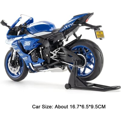 1:12 Schaal Cfmoto 450Sr R1M Motorfiets Model Speelgoed Metaal Diecast Geluid Licht Schokabsorptie Voorwiel Besturing Voor Jongens Cadeaus