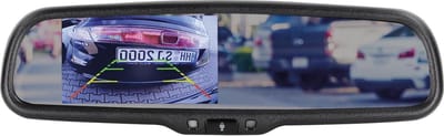 4,3 inch zelf dimmende spiegelmonitor 2 video-ingangen