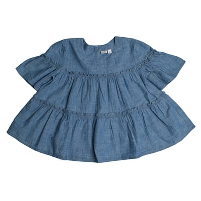 Ritsblouse met korte mouw 856269 voor meisjes