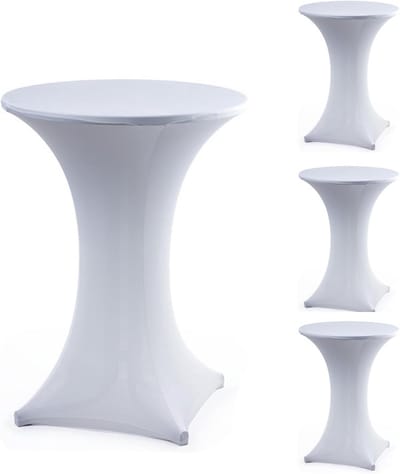 Ronde Stretch Hoezen voor Statafels Ø 80-85 cm - Wasbaar Tafelkleed voor Feest en Buffet