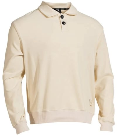 Joma 700124 Lange Mouw Poloshirt Beige L