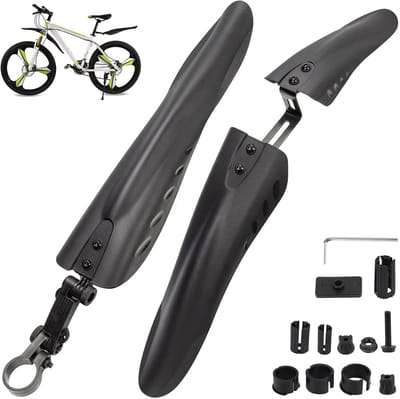 Dailygoods- Spatbord - Spatbordenset voor mountainbike - Voorspatbord 24-29 inch - Achterspatbord - Eenvoudig te monteren - Beste bescherming tegen vuil - Fietsaccessoire