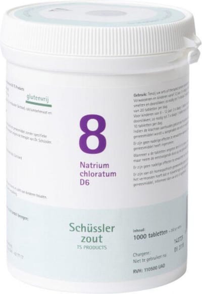 Pfluger Schussler Zout nr 8 Natrium Chloratum D6 - 1 x 1000 tabletten