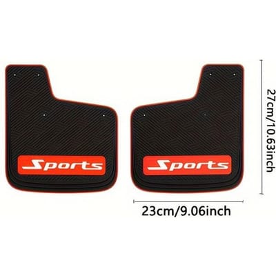 2 STUKS Universele Spatlappen voor Auto's & SUV's Voor & Achter Spatschermen met Schroeven Beschermt tegen Rally Modder & Vuil - Auto Accessoires black