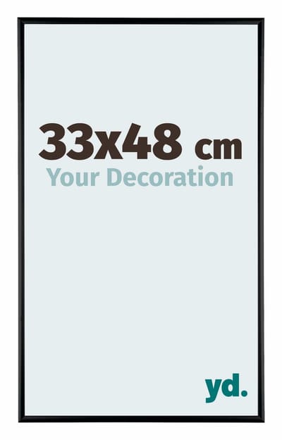 Your Decoration - Fotolijst 33x48 cm - Aluminium - Zwart Mat - Kent