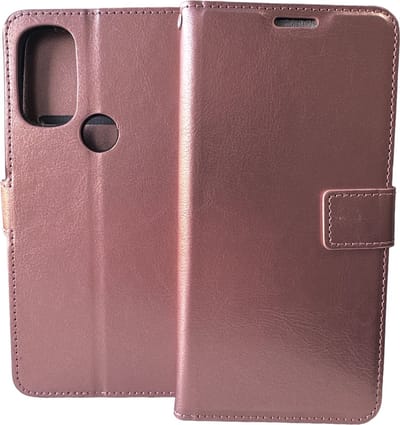 Portemonnee Book Case Hoesje Geschikt voor: Motorola Moto G71 5G rosegoud