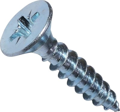 100x Houtschroeven Ø6x30mm Verzinkt Staal Pozidriv Voor Binnen en Buiten