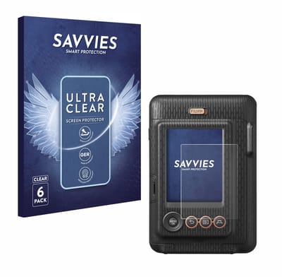 Savvies - Screenprotector voor Fujifilm Instax Mini LiPlay - Folie Beschermfolie transparant 6 Stuks