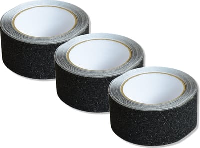 Antislip tape trap – 50mm x 5 meter – 3 rollen – Totaal 15 meter - Zelfklevend - Zwart