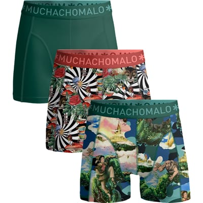 Muchachomalo Boxershort Heren – 3 Pack – 95% Katoen – Heren Ondergoed – Kleding – Stevig Ondergoed – Onderbroeken Heren