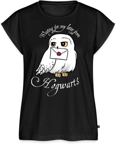 Harry Potter Hedwig Met Brief Waiting For My Letter Vrouwen Premium Bio Top