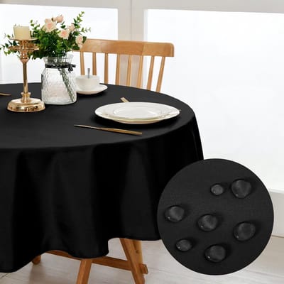 Dailygoods- Tafelkleed rond 180 cm - Afwasbaar - Waterdicht - Vlekbescherming - Tafelkleed voor binnen/buiten - Hoogwaardig polyester - Tafelbedekking