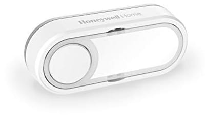 Draadloze Drukknop met Naamplaatje en LED-indicatielampje – Horizontaal, Wit