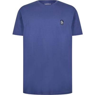 Original Penguin Heren Basic T-shirt met ronde hals (Indigo)