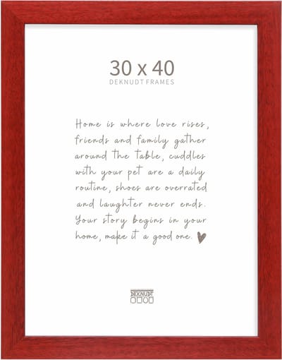 Deknudt Frames fotolijst S226K4 - rood - hout - breed - 30x40 cm