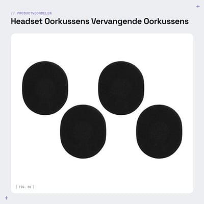 Headset Oorkussens - Vervangende Oorkussens - Ideaal voor Gym en Training - Zwart - Comfortabel en Duurzaam - Geschikt voor H800 - Zwart