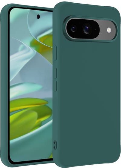 Hoesje - Geschikt voor Google Pixel 10 - Sterk & Shockproof - Hoes Cover - Siliconen Case - Telefoonhoesjes - Donkergroen