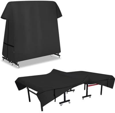 Tafeltennis Tafelhoes Waterdicht | Geschikt voor Vouw- en Platte Tafels | 165 cm L x 60 cm B x 62 cm H | Zwart
