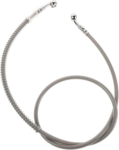 Remolie Slang - Hydraulische Leiding - Motorrem Systeem - Hittebestendig Aluminium - 110 cm Lengte - Zilver
