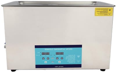 Ultrasone reiniger - Reinigingsapparaat bad - Grondig reinigen - Instelbare modus - 30 liter tank - Zilver