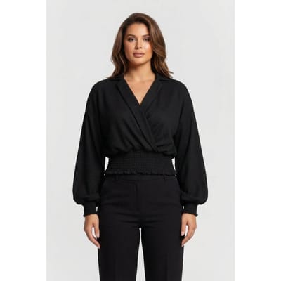 RAIZZED Lolland Blouse Deep Black Maat: XS | Longsleeves Outlet | Dames | Zwart