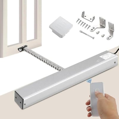 Automatische Raamopener - Elektrische Actuator - Ventilatie Regelen - Afstandsbediening Inclusief - 300 mm Slag - Zilver