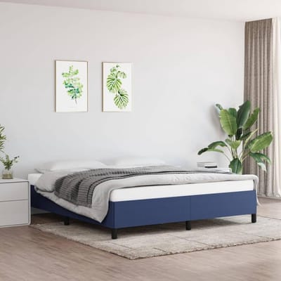 Bedframe van stof - Elegant klassiek - Slaapkamer meubilair - Robuust duurzaam ontwerp - 180 x 200 cm - Blauw