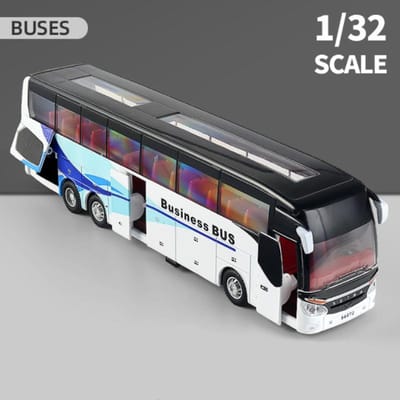 Legering Dubbeldekker Elektrische Toeristische Verkeersbus Model Diecasts Metaal Stads Personenvervoer Bus Model Geluid En Licht Kinder Speelgoed Cadeau