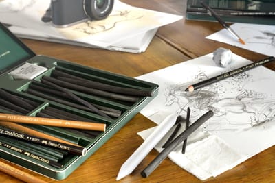 Faber-Castell houtskool potlood - Pitt Monochrome - hard - FC-117411