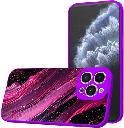 Smartphonica Telefoonhoesje Geschikt voor iPhone 11 Pro met Paars Roze Marmer opdruk - TPU Back Cover Case Purple Rosé Marble Design - Paars geschikt voor iPhone 11 Pro
