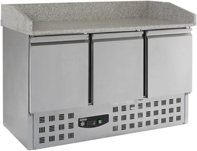 Combisteel Pizzawerkbank 400L Met 3 Deuren (1/1 GN) - 1400x700x1020mm