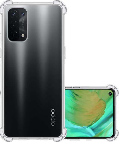 Hoesje - Geschikt voor OPPO A54 5G - Sterk & Shockproof - Siliconen Case - Back Cover - Telefoon Hoes Shock Proof - Transparant