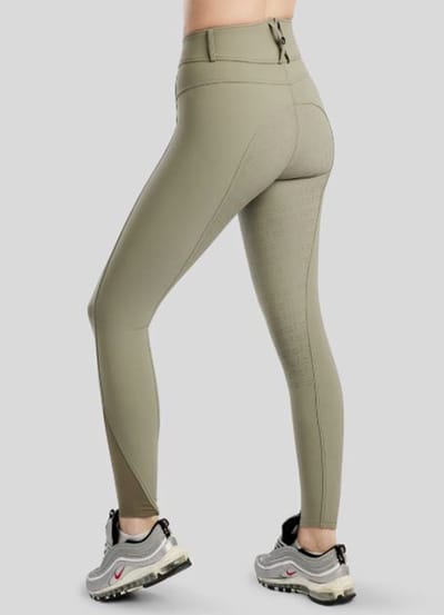 Montar Rijbroek Gaia Gun Metal Caviar F/G Dusty Green - 38
