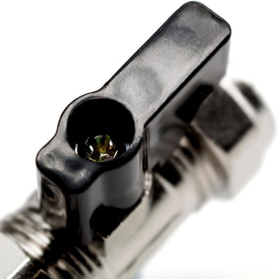 Isolatieklep 15 mm - Afsluitkraan Messing - Waterleiding Afsluiten - Lekvrij Ontwerp - 5.5 x 5.5 cm - Chroom
