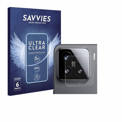 Savvies - Screenprotector voor Xiaomi 15 (ALLEEN Camera Lens) - Folie Beschermfolie transparant 6 Stuks
