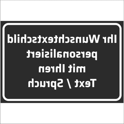 Gepersonaliseerd Aluminium Bord - Naamplaat Deurbord - Bedrijfsmarkering - UV & Weerbestendig - 3 mm dik - Zwart