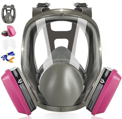 Herbruikbaar gezichtsmasker voor bescherming tegen gasdampen en stof - Ideaal voor schuren, polijsten, lassen en graffiti.