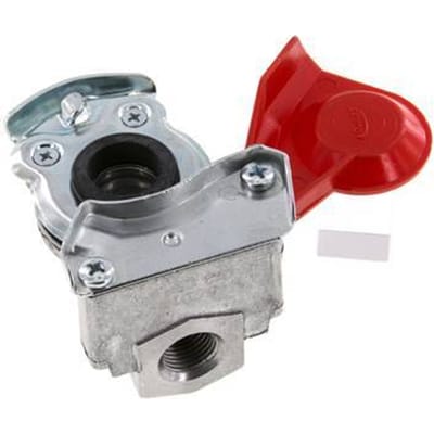 Aluminium Gladhand Koppeling M16x1.5 Binnendraad Toevoer (rood) DIN 74342