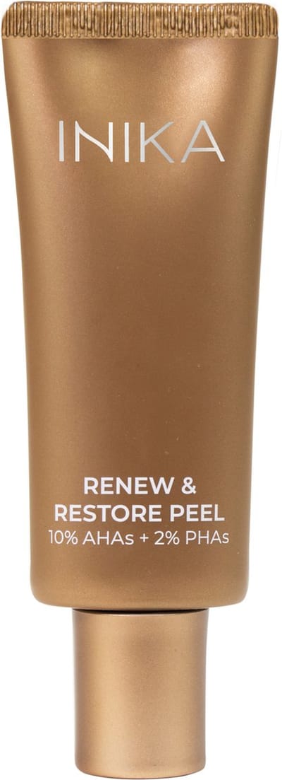 INIKA Organic Renew & Restore Peel - Gezichts peeling - Biologisch & Vegan - Multi-Zuurpeeling voor Gladde & Stralende Huid