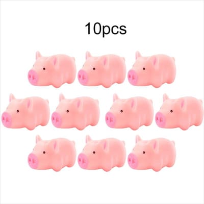 102030 Stuks Mini Roze Knijpvarken 5cm Schattig Geluid Makend Varkentje Voor Hondenspeelgoed Huisdierbenodigdheden Rubber Materiaal Geschikt Voor Kleine Honden Tmz white