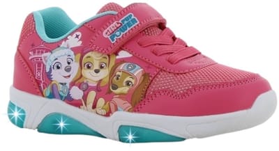 Paw Patrol - Schoenen voor meisjes met lichtjes - Everest, Skye en Liberty Sneakers voor kinderen met klittenband - Lichtgevende kindersneaker - Maat 24 - Roze