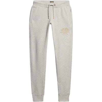 Superdry - Luxe slimfit joggingbroek met metallic logo - Dames - Broeken