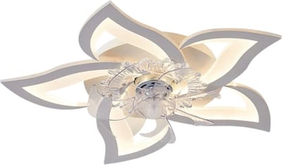 DIMICO - Plafond Ventilator met Verlichting - Plafondventilator Afstandsbediening - Wit - Slaapkamer- 220V - LED - 6 Snelheden