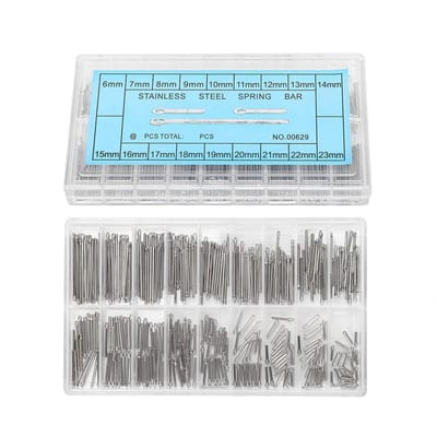 Allecto - RVS Watch Split Pin Kit - 360-delige set - Voor Horlogemakers en Reparaties - Handige gereedschappen - Essentieel voor horloge onderhoud ...